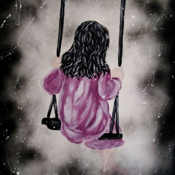 Peinture intitulée "je m'en balance" par Angie., Œuvre d'art originale, Acrylique