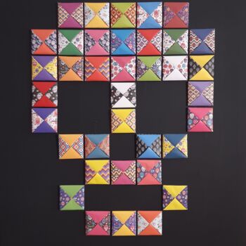 Collages titled "Origamort" by Angelique Mouton, Original Artwork, Collages