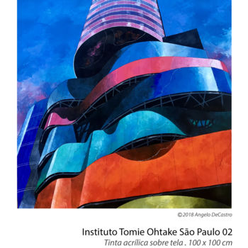 Pittura intitolato "Instituto Tomie Oht…" da Angelo G Moraes De Castro, Opera d'arte originale