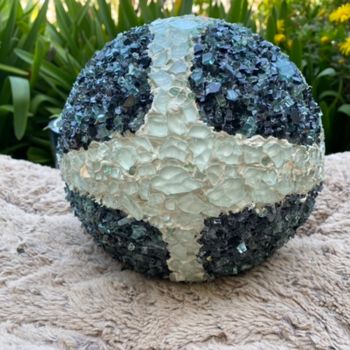 雕塑 标题为“Mosaic Garden Ball” 由Angelo Dipietrantonio, 原创艺术品, 镶嵌