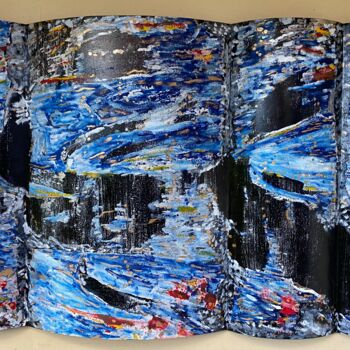 Pittura intitolato "Whirl Wind" da Angelo Dipietrantonio, Opera d'arte originale, Acrilico Montato su Metallo