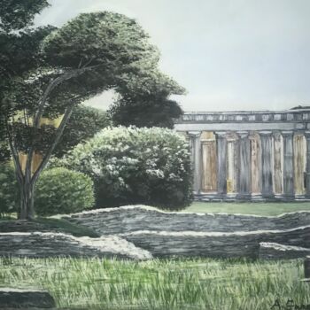 Pintura titulada "Tempio greco" por Angelo Faraci, Obra de arte original, Acrílico