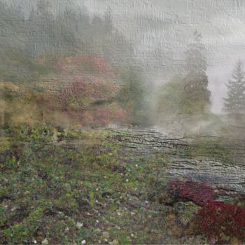 Digital Arts titled "Autumn Fog" by Angelo Kerelov, Original Artwork, Digital Painting