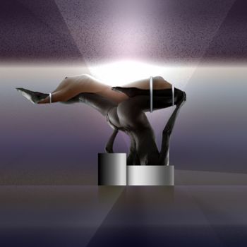 Arte digitale intitolato "Morning Light Sculp…" da Angelo Kerelov, Opera d'arte originale, Modellazione 3D