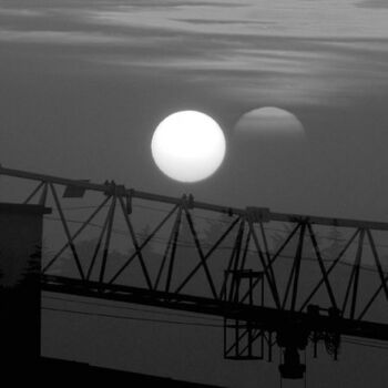 摄影 标题为“due lune” 由Angelo Mazzoleni, 原创艺术品