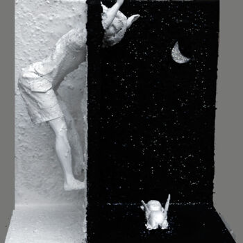 Sculpture titled "Dimensioni parallele" by Angelo Mazzoleni, Original Artwork, Mixed Media