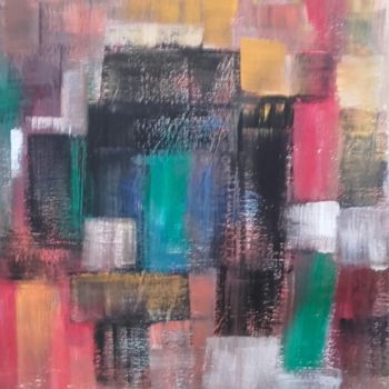 Painting titled "Abstraction" by Angelo Rizzi, Original Artwork, Acrylic