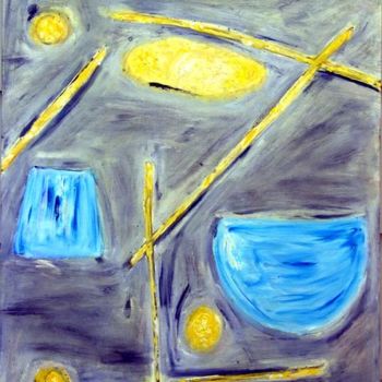 Painting titled "Modern Space" by Angelo Di Pietrantonio, Original Artwork