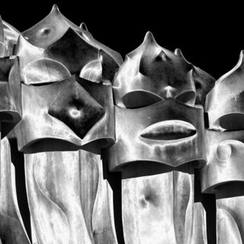 Fotografia intitulada "masks" por Angelo Di Pietrantonio, Obras de arte originais