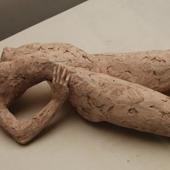 Sculptuur getiteld "Le désir" door Philippe Jamin, Origineel Kunstwerk, Terra cotta