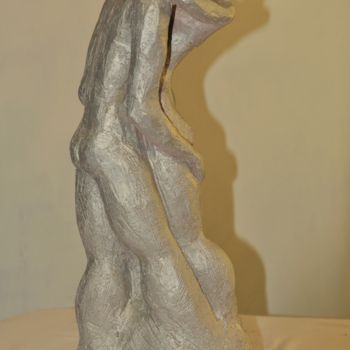 Sculpture titled "Retrouvailles" by Philippe Jamin, Original Artwork, Terra cotta