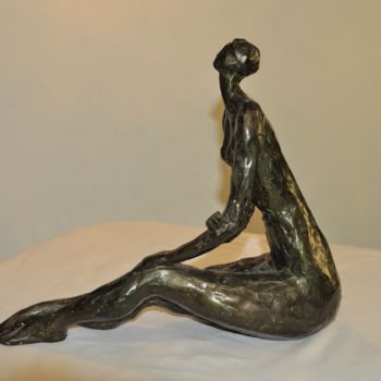 Skulptur mit dem Titel "Le repos de la dans…" von Philippe Jamin, Original-Kunstwerk, Terra cotta