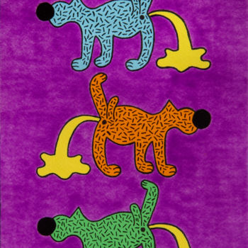 Pintura intitulada "Lindos perritos 6" por Angel Ripoll, Obras de arte originais, Acrílico