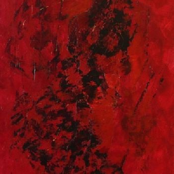 Pittura intitolato "Flamme" da Nin Angem, Opera d'arte originale, Acrilico