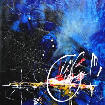 Картина под названием "Kepler 62" - Corinne Mahé, Подлинное произведение искусства, Акрил