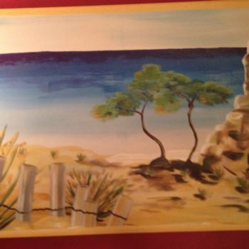 Painting titled "lles dunes" by Anges02, Original Artwork