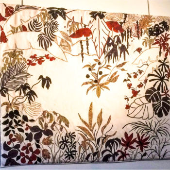 Handwerk mit dem Titel "Automne Tropical" von Angelina, Original-Kunstwerk, Heimdekor