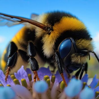 Arte digital titulada "Bumblebee Collectin…" por Angus Finlayson, Obra de arte original, Imagen generada por IA