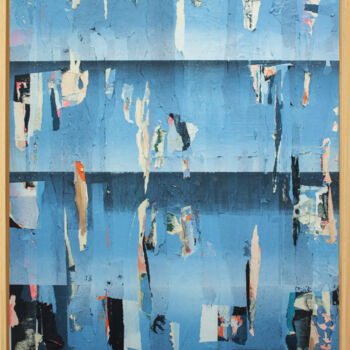 Κολάζ με τίτλο "Before The Blue" από Angus Vasili, Αυθεντικά έργα τέχνης, Κολάζ