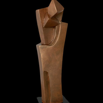 Sculpture intitulée "Étreinte" par Anh Diù, Œuvre d'art originale, Résine