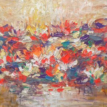 Painting titled "inspired by Monet..." by Anh  Tuan Le, Original Artwork, Acrylic