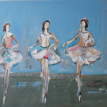Malerei mit dem Titel "Dancers" von Ani Airapetian, Original-Kunstwerk, Acryl