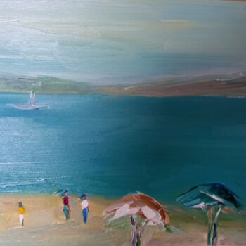 Картина под названием "by the sea" - Ани Айрапетян, Подлинное произведение искусства, Масло