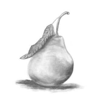 Arts numériques intitulée "A Pear" par Ani Zaljan, Œuvre d'art originale, Travail numérique 2D
