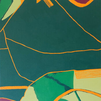 Картина под названием "Trap Map 1" - Ania Cho, Подлинное произведение искусства, Акрил Установлен на Деревянная рама для нос…