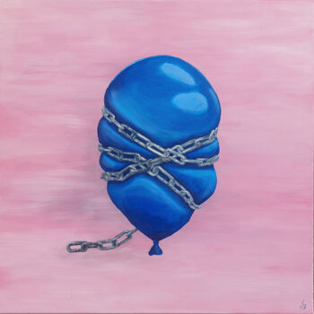 Painting titled "Creative mind" by Ania Cho, Original Artwork, Acrylic Mounted on Wood Stretcher frame