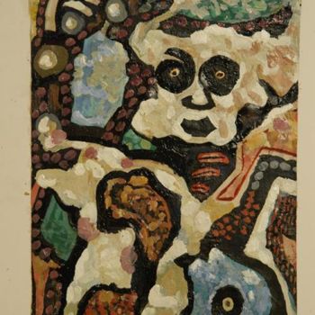Peinture intitulée "Un homme venu d'ail…" par Armand Pascal Aniambossou, Œuvre d'art originale