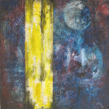 Malerei mit dem Titel "Et la lumière fût" von Anida Fernez, Original-Kunstwerk, Acryl