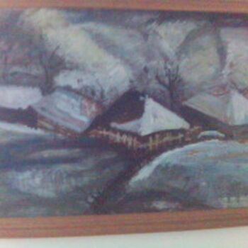Malerei mit dem Titel "Winter" von Simionescu Elena, Original-Kunstwerk