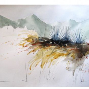 Pintura titulada "agave tequilera 2" por Agnes Druenne, Obra de arte original