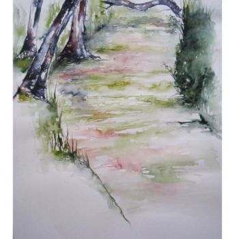 Pintura titulada "rio san marco" por Agnes Druenne, Obra de arte original