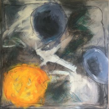 Peinture intitulée "Planètes" par Amo, Œuvre d'art originale, Acrylique