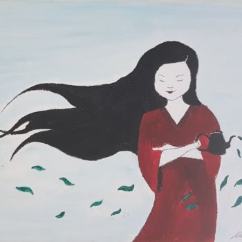 Pintura intitulada "Wind" por Aniko Murok, Obras de arte originais, Acrílico