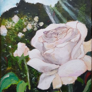 Painting titled "Regent's park roses" by Aniko Murok, Original Artwork, Acrylic