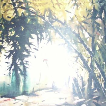 Painting titled "Bamboo Forest" by Anil Das, Original Artwork