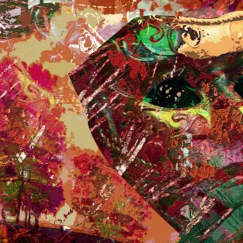 Картина под названием "Behind the Facade" - Anil Kumar, Подлинное произведение искусства, Акрил Установлен на Деревянная рам…