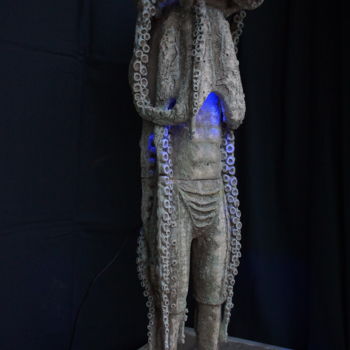 雕塑 标题为“homoctopus binocula…” 由David Pitre, 原创艺术品, 粘土