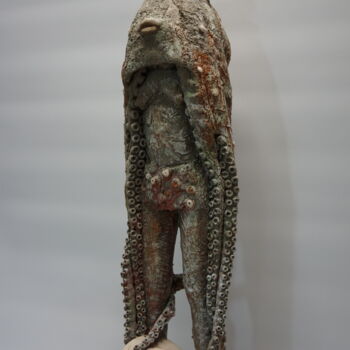 Sculpture titled "amazone" by David Pitre, Original Artwork, Ceramics