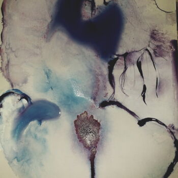 Painting titled "Subconscious Love" by Anima E Mela, Original Artwork, Ink