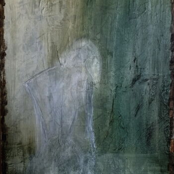 Peinture intitulée "The Lady of the Lak…" par Anima E Mela, Œuvre d'art originale, Acrylique Monté sur Châssis en bois