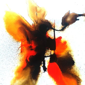 Pintura intitulada "Kolibri" por Anima E Mela, Obras de arte originais, Tinta