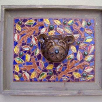 Sculpture titled "Lil Smokie The Bear…" by Suzanne Noll, Original Artwork, Other