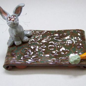 Sculpture titled "Little Grey Rabbit…" by Suzanne Noll, Original Artwork, Other