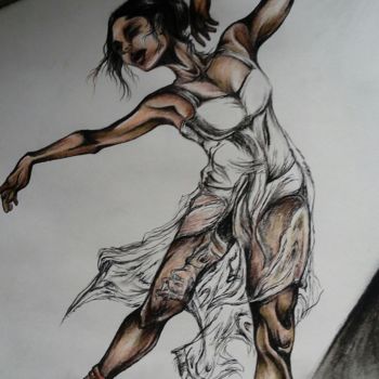 Drawing titled "THE SPOTLIGHT" by Anindita Mandal, Original Artwork
