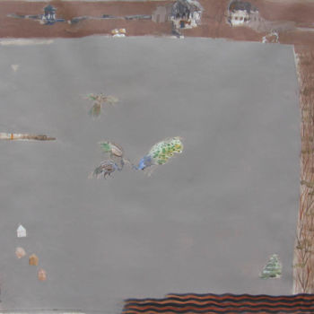 Malerei mit dem Titel "conceptual scape 26" von Anindya, Original-Kunstwerk