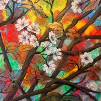 Картина под названием "Song of spring" - Anisia Grigor, Подлинное произведение искусства, Акрил